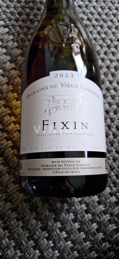 Bourgogne Fixin Domaine Vieux Collège 2023
