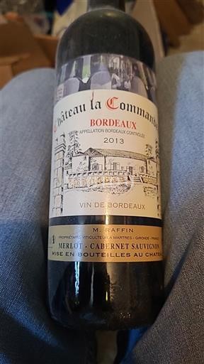 Bordeaux Château La Commanderie 2013