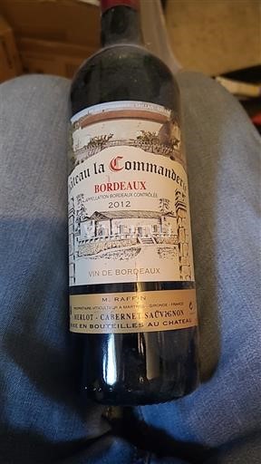 Bordeaux Château La Commanderie 2012