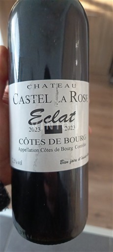 Burdeos Côtes-de-bourg Château Castel La Rose Éclat 2023