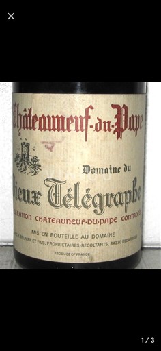 Rhônetal Châteauneuf-du-Pape Domaine Vieux Télégraphe 1986