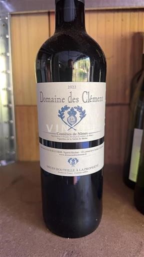 Vallée du Rhône Costières-de-nîmes Domaine des Clément 2022
