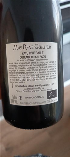 Languedoc Mas René Guilhem Sous le chêne Non Millésimé