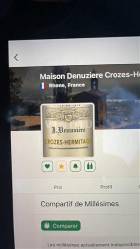 Rhône Valley Crozes-Hermitage Maison Denuzière 2021