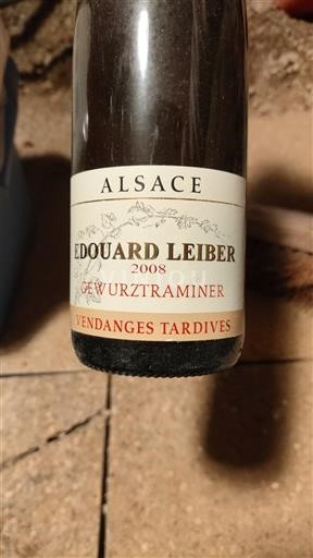 Elsass Vendanges Tardives Edouard Leiber Gewurztraminer 2008