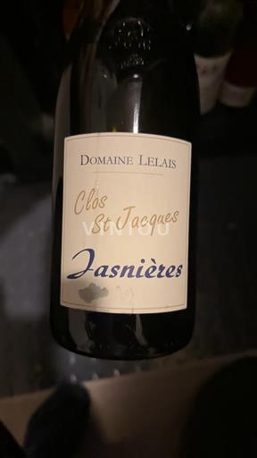 Vallée de la Loire Jasnières Domaine Lelais Clos St Jacques 2023