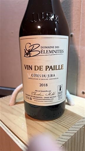Jura Côtes-du-jura Domaine S Bélemnites Vin de Paille 2018