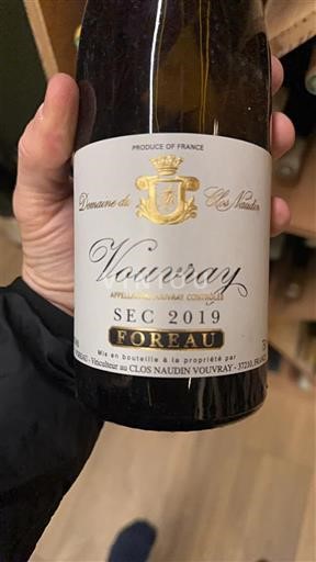 Loire Valley Vouvray Domaine Clos Naudin Foreau 2019