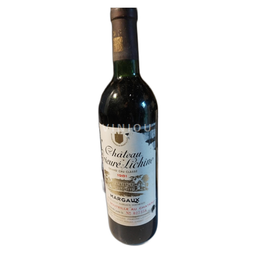 Bordeaux Margaux Château Prieuré-Lichine 1981