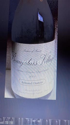Beaujolais Beaujolais Villages Armand Dartois 2001