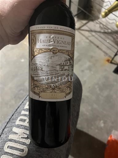 Bordeaux Pessac-Léognan Château Haut-Vigneau 2017