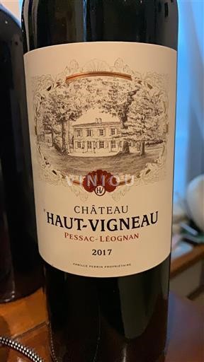 Burdeos Pessac-Léognan Château Haut-Vigneau 2017