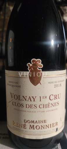 Borgoña No especificado Premier Cru Domaine René Monnier Clos des Chênes 2018