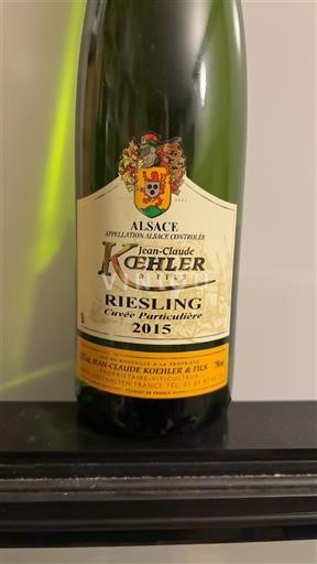 Alsace Jean-Claude Koehler & Fils Particulière 2015