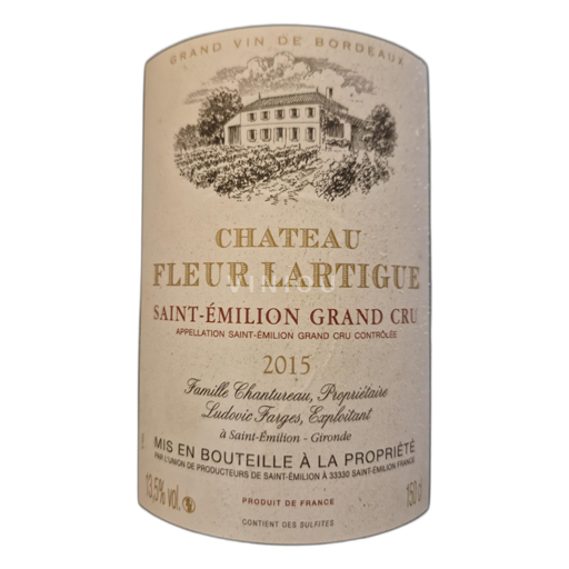 Bordeaux Saint-Émilion Grand Cru Chateau Fleur Lartigue 2015