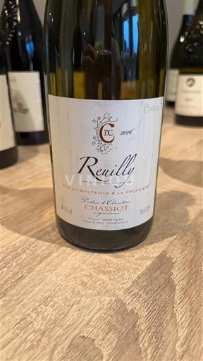 Wines Blanc sec Denis et Didier Chassiot 2018 France Loire Valley Reuilly AOC