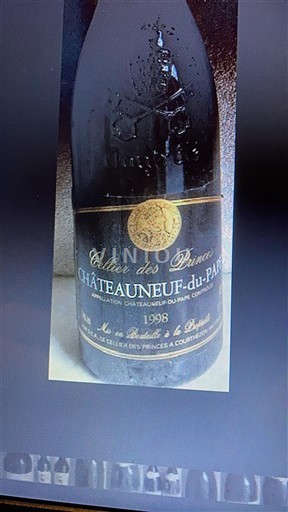 Thung lũng Rhône Châteauneuf-du-pape Cellier des Princes 1998
