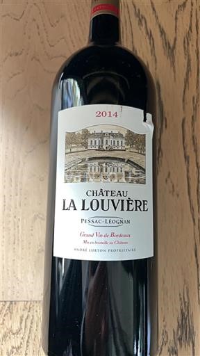 Bordeaux Pessac-Léognan Château La Louvière 2014