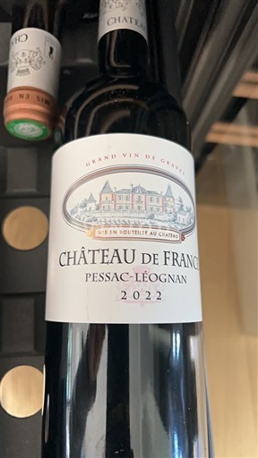 Bordeaux Pessac-Léognan Château France 2022