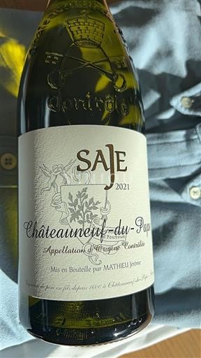 Rhône-dalen Châteauneuf-du-Pape Domaine Saje Saje 2021
