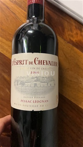 Bordeaux Pessac-Léognan Domaine Chevalier L'Esprit de Chevalier 2006