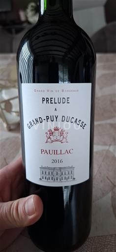 Бордо Пойяк Château Grand-Puy Ducasse Prélude à Grand-Puy Ducasse 2016