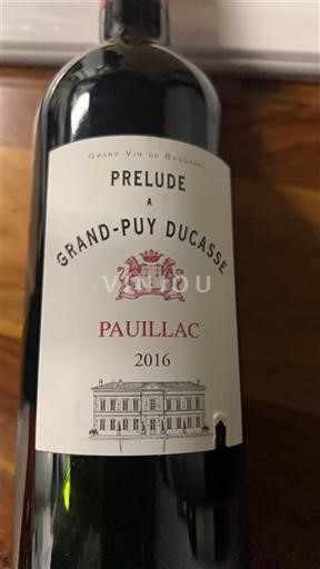 Bordeaux Pauillac Château Grand-Puy Ducasse Prélude à Grand-Puy Ducasse 2016
