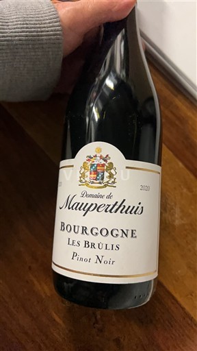 Burgundi Bourgogne Domaine Mauperthuis Les Brûlis 2020