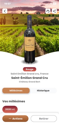 Bordeaux Saint-Émilion Grand Cru Grand Cru Château Grand Bert 2020