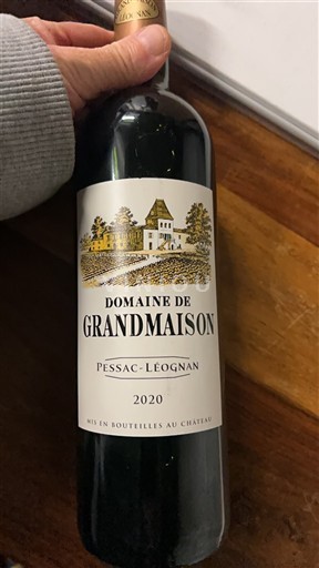 Bordeaux Pessac-Léognan Domaine Grandmaison 2020
