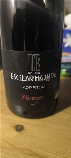 Languedoc Fitou Domaine Esclarmonde Partage 2023