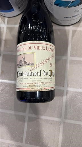 Thung lũng Rhône Châteauneuf-du-pape Domaine Vieux Lazaret Exceptionnelle 2015