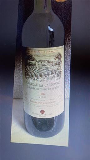 Bordeaux Médoc Domaine La Cardonne Domaines Barons de Rothschild 1983