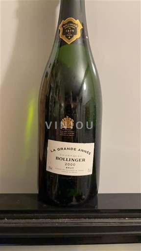 Champagne Bollinger La Grande Année 2000