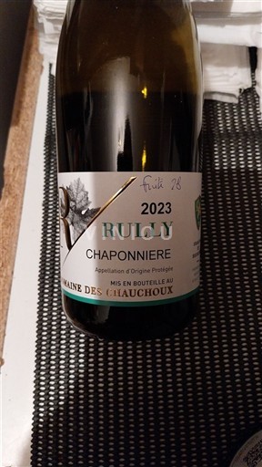 Borgonha Rully Domaine S Chauchoux Chaponnière 2023