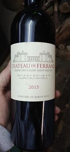 Bordeaux Saint-Émilion Grand Cru Grand Cru Classé Château Ferrand 2015