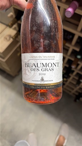 Vallée du Rhône Côtes-du-vivarais Beaumont des Gras 2019