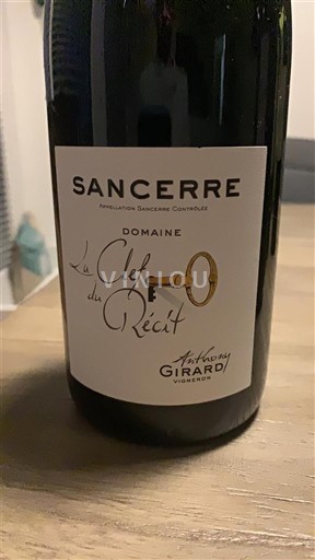 Vallée de la Loire Sancerre Domaine Anthony Girard La Clef du Récit 2023