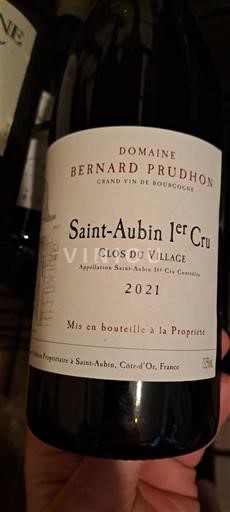 Borgoña No especificado Premier Cru Domaine Bernard Prudhon Clos du Village 2021