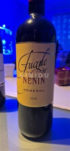 Bordeaux Pomerol Château Nénin Fugue de Nénin 2018