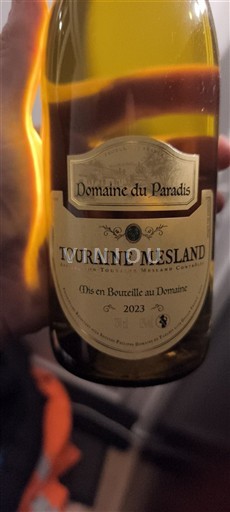Vallée de la Loire Touraine-mesland Domaine Paradis 2023
