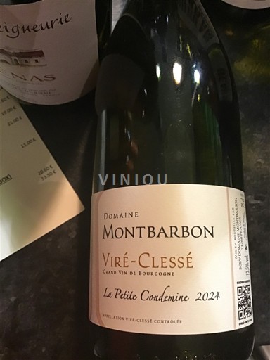 Burgundy Viré-clessé Domaine Montbarbon La Petite Condemine 2024