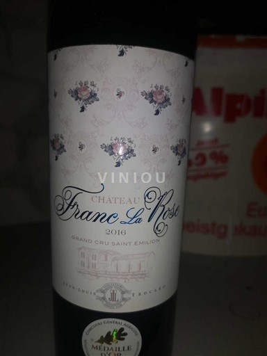 Bordeaux Saint-Émilion Grand Cru Grand Cru Château Franc La Rose 2016