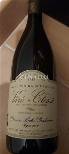 Bourgogne Viré-clessé Domaine André Bonhomme Spéciale 2023