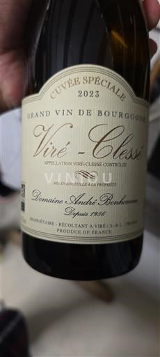 Bourgogne Viré-clessé Domaine André Bonhomme Spéciale 2023