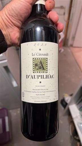 Languedoc No especificado Domaine Aupilhac Le Cinsault 2020