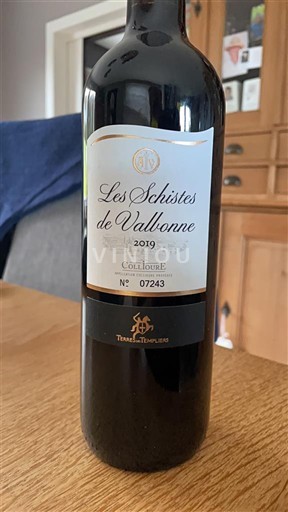 Roussillon Collioure Terres des Templiers Les Schistes de Vallbonne 2019