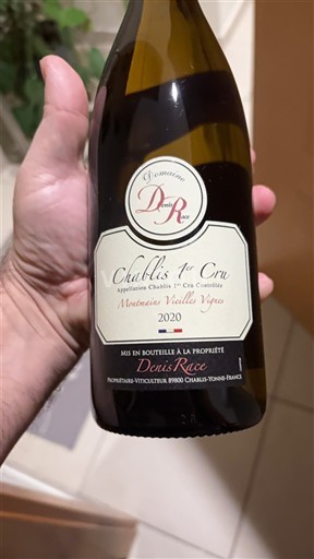 Bourgondië Chablis Premier Cru Premier Cru Denis Race Montmains Vieilles Vignes 2020