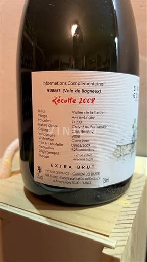 Champagne Sâm-panh Gustave Goussard Hubert 2008 2008