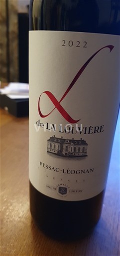 Bordéus Pessac-Léognan Château La Louvière L de La Louvière 2022